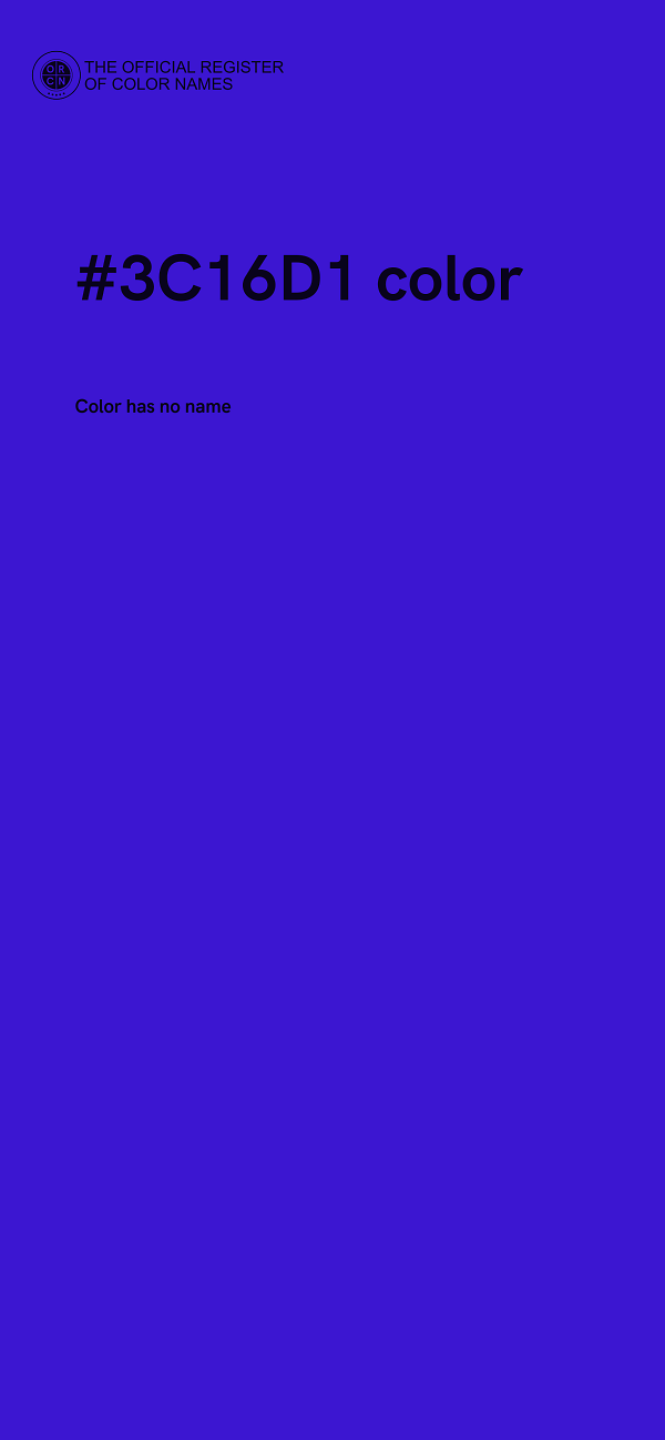 #3C16D1 color image
