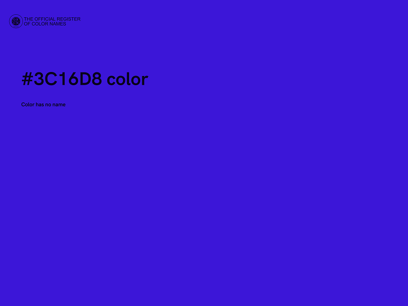 #3C16D8 color image