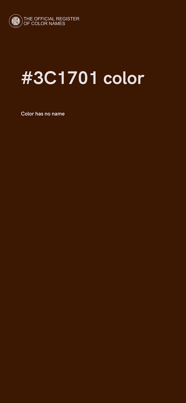 #3C1701 color image