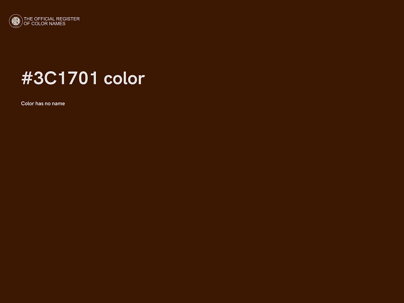 #3C1701 color image