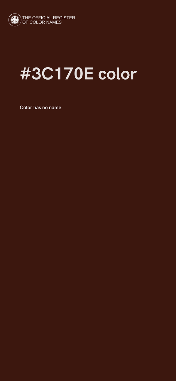 #3C170E color image