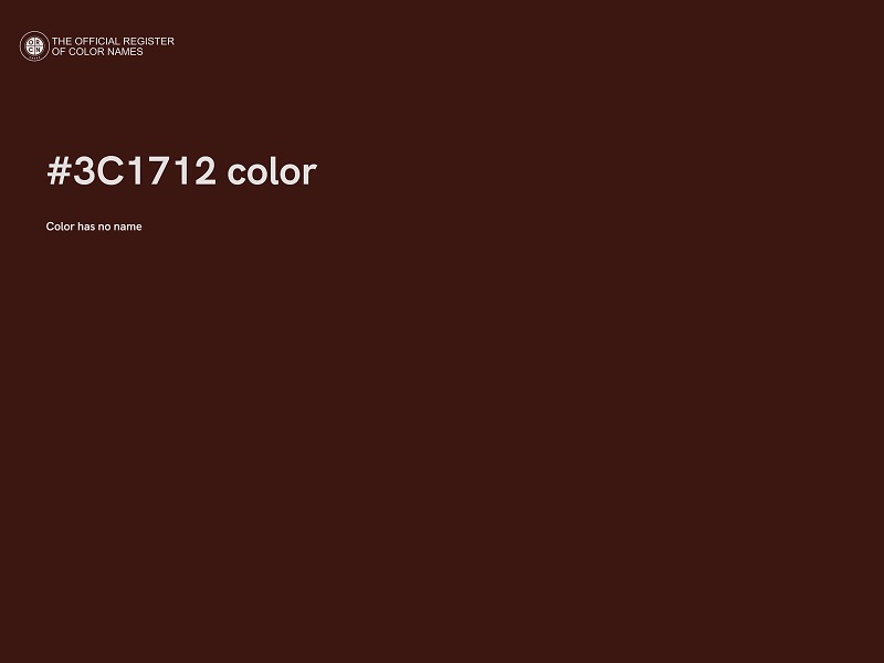 #3C1712 color image