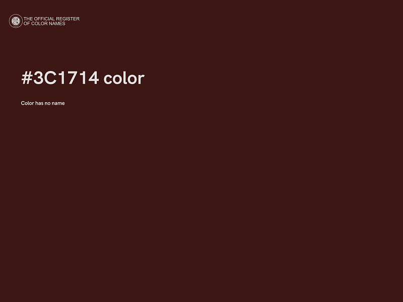 #3C1714 color image