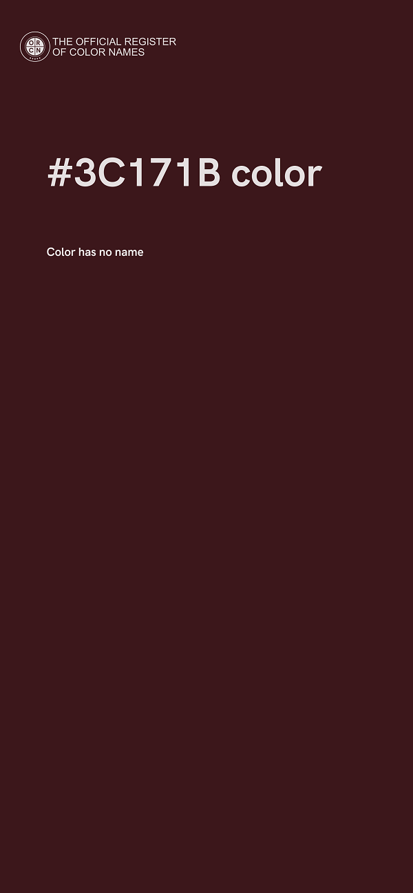#3C171B color image