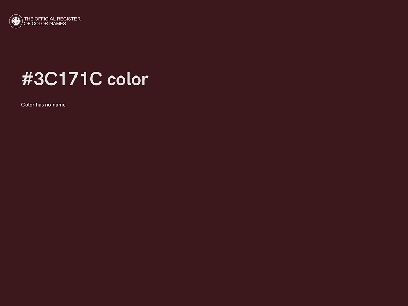 #3C171C color image