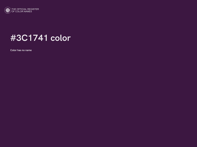 #3C1741 color image