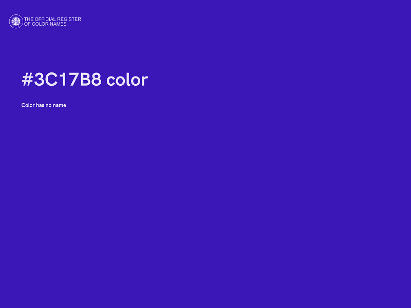 #3C17B8 color image