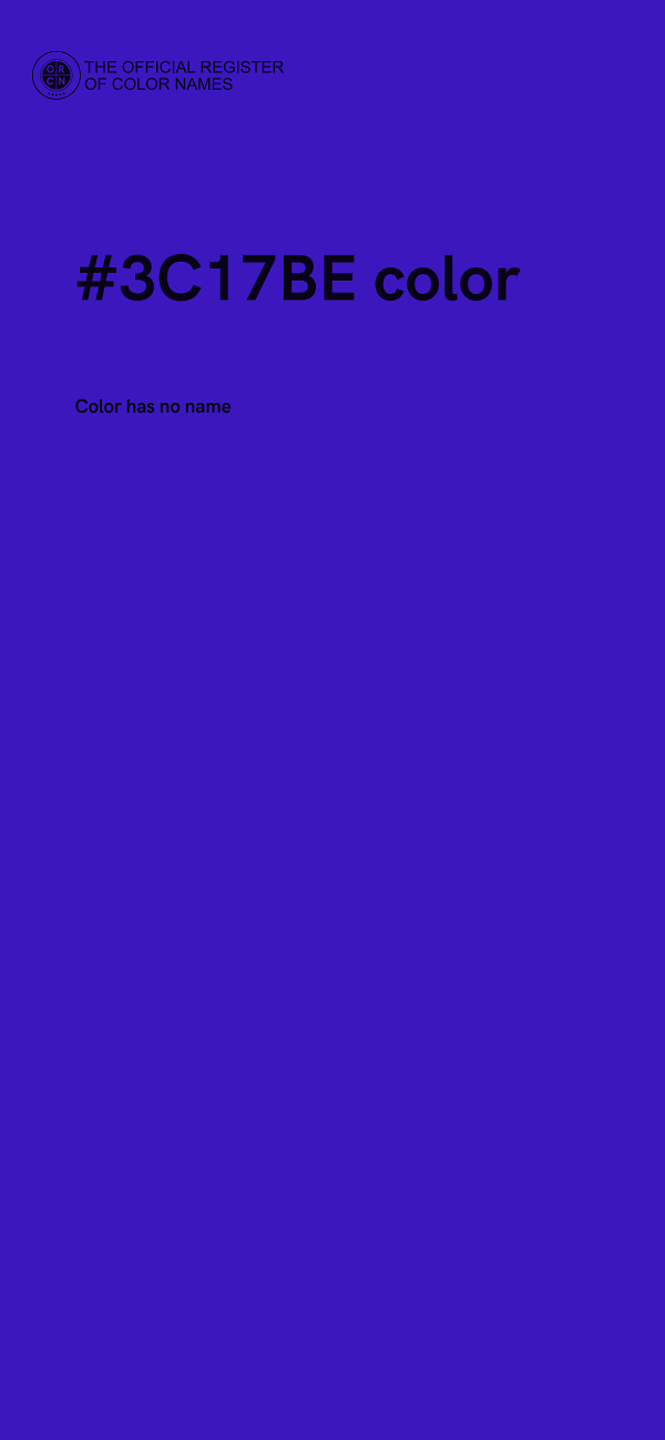 #3C17BE color image