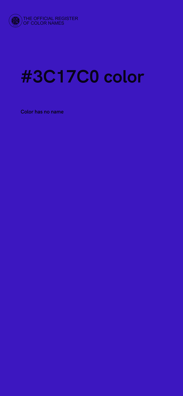 #3C17C0 color image
