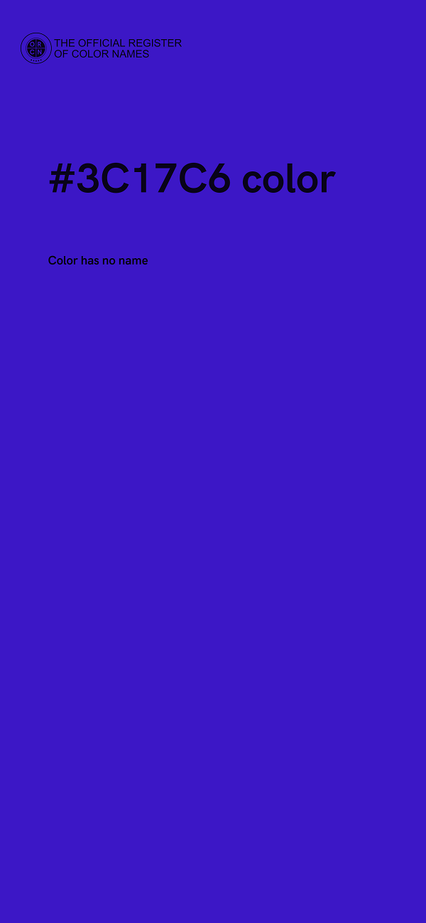 #3C17C6 color image