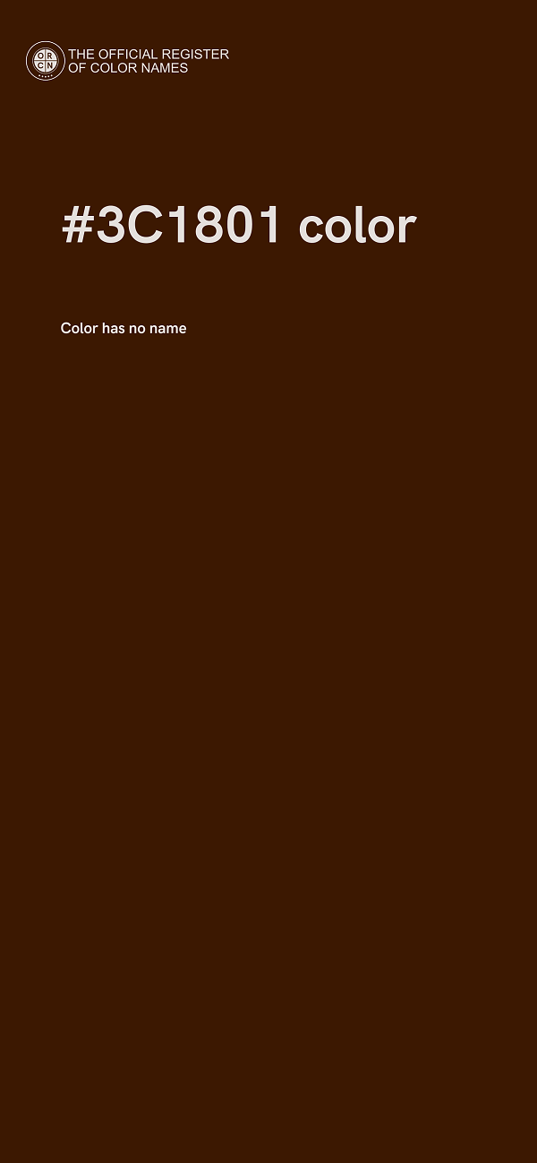 #3C1801 color image