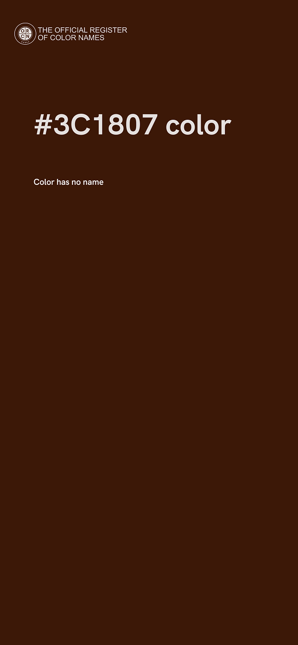 #3C1807 color image