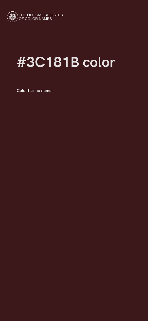#3C181B color image