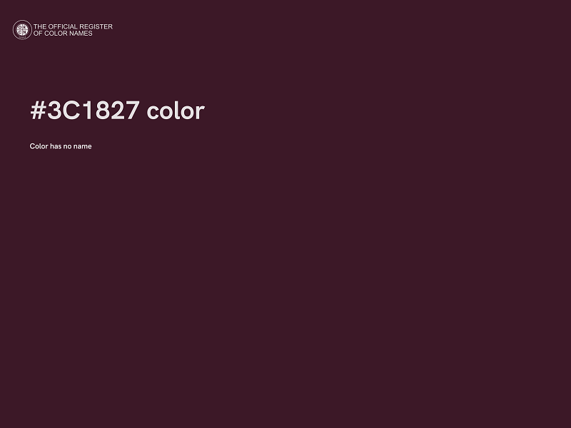 #3C1827 color image