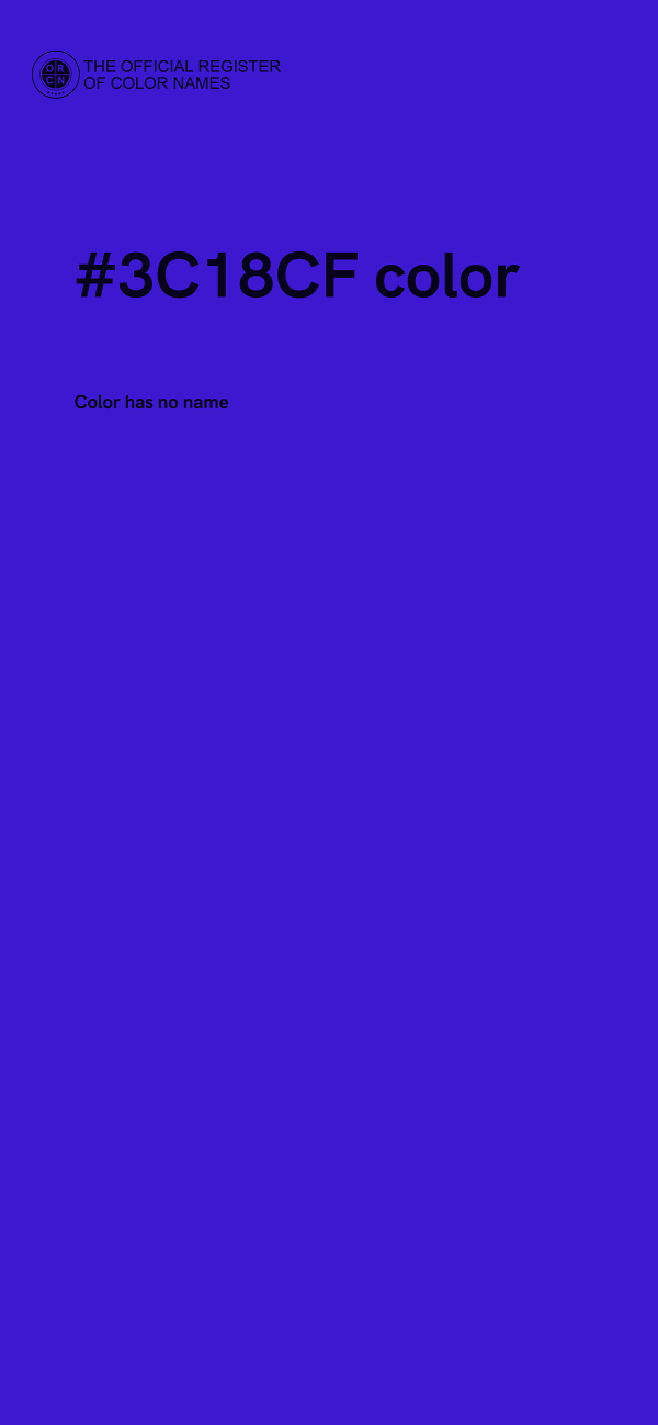 #3C18CF color image
