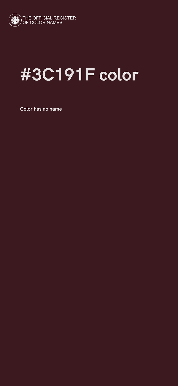 #3C191F color image