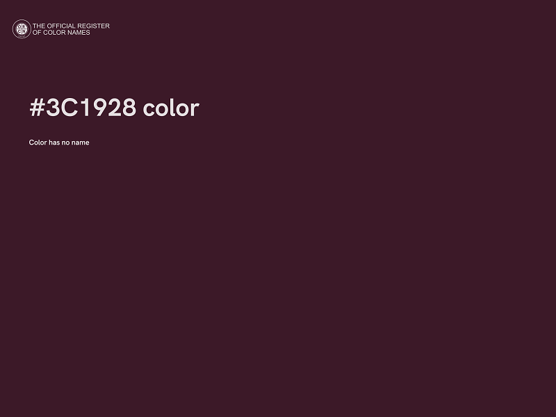#3C1928 color image