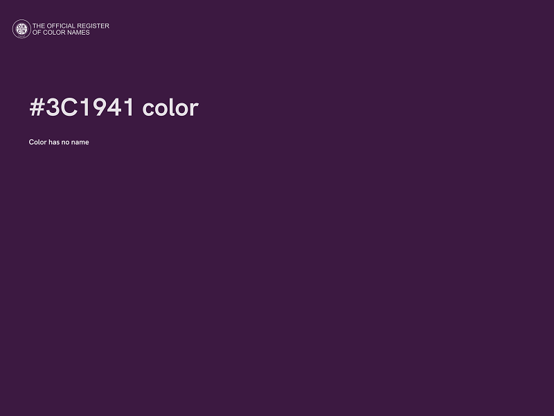 #3C1941 color image