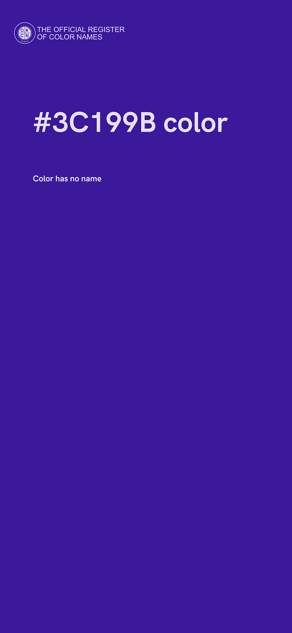 #3C199B color image