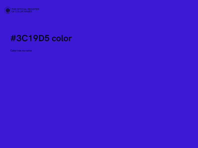 #3C19D5 color image