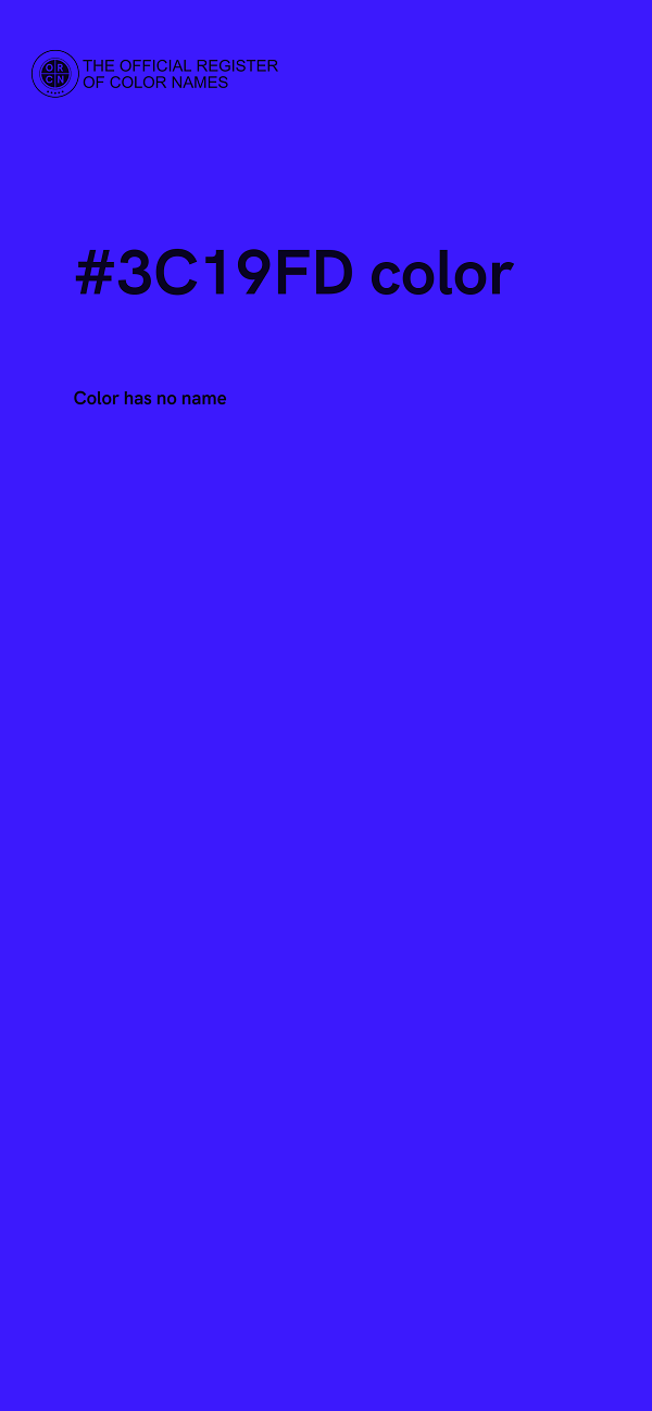 #3C19FD color image
