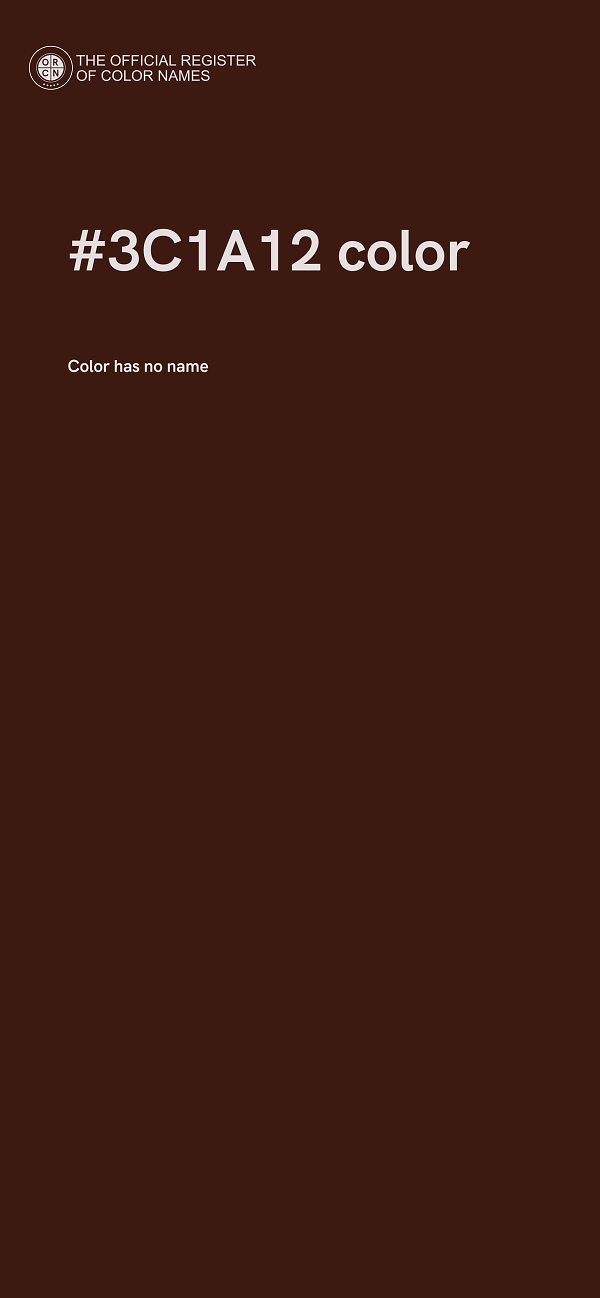 #3C1A12 color image