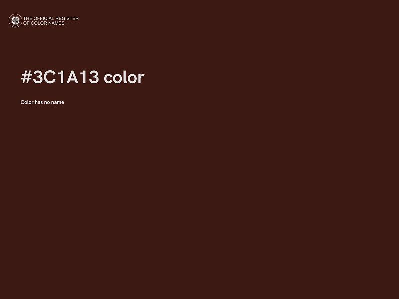 #3C1A13 color image