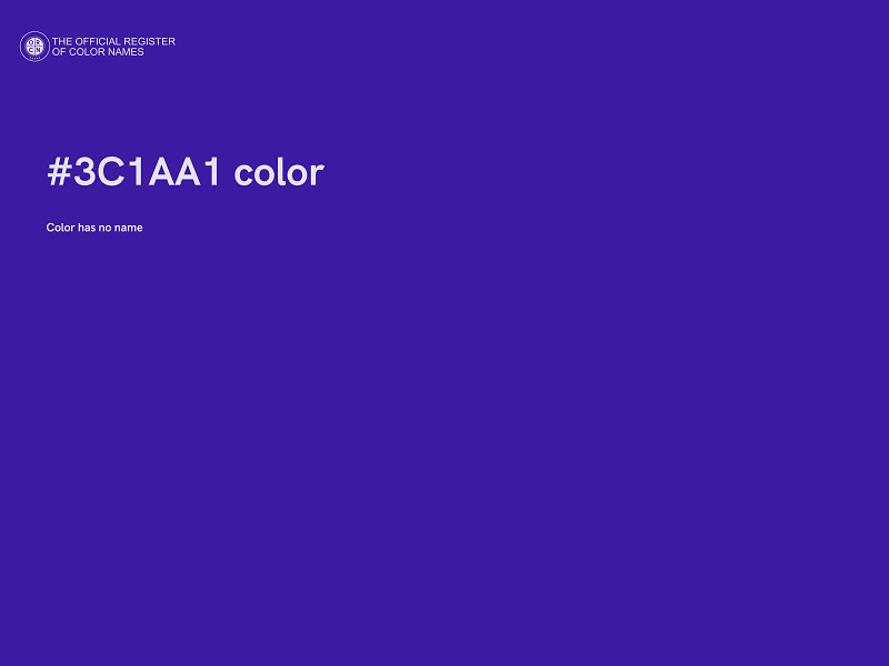 #3C1AA1 color image