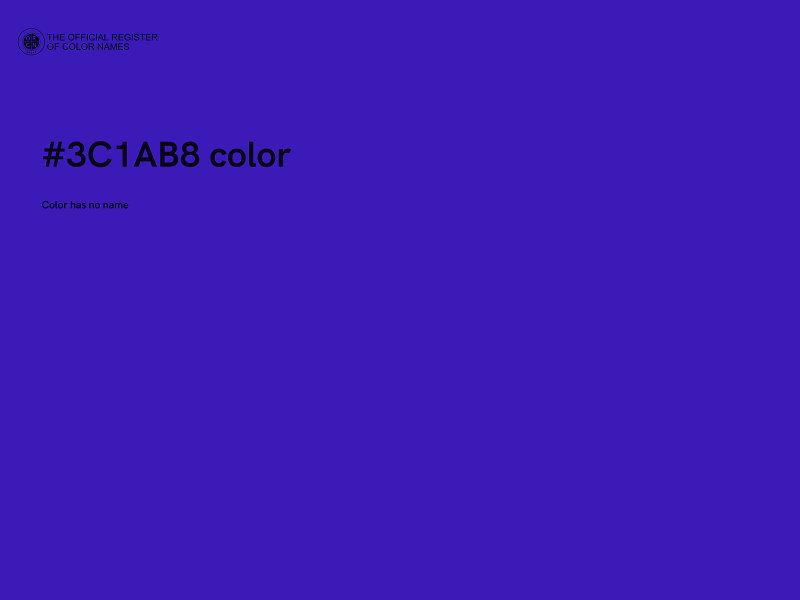 #3C1AB8 color image