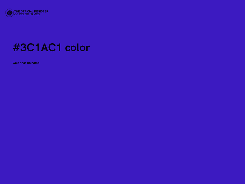 #3C1AC1 color image