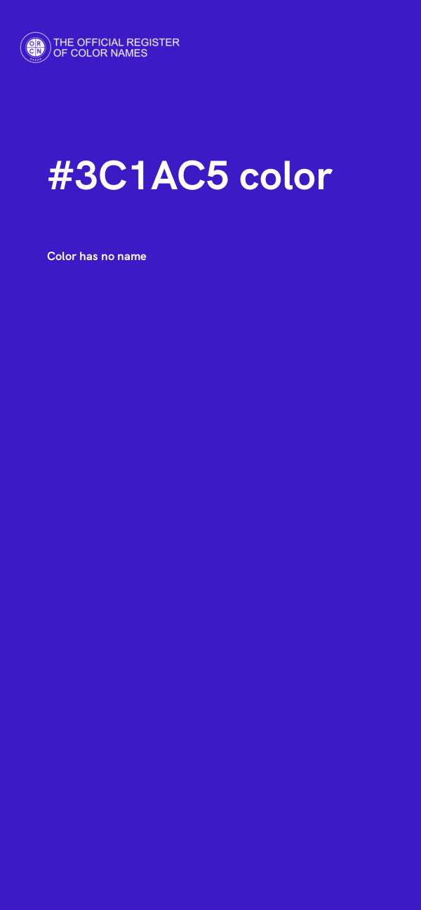 #3C1AC5 color image