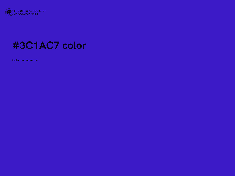 #3C1AC7 color image