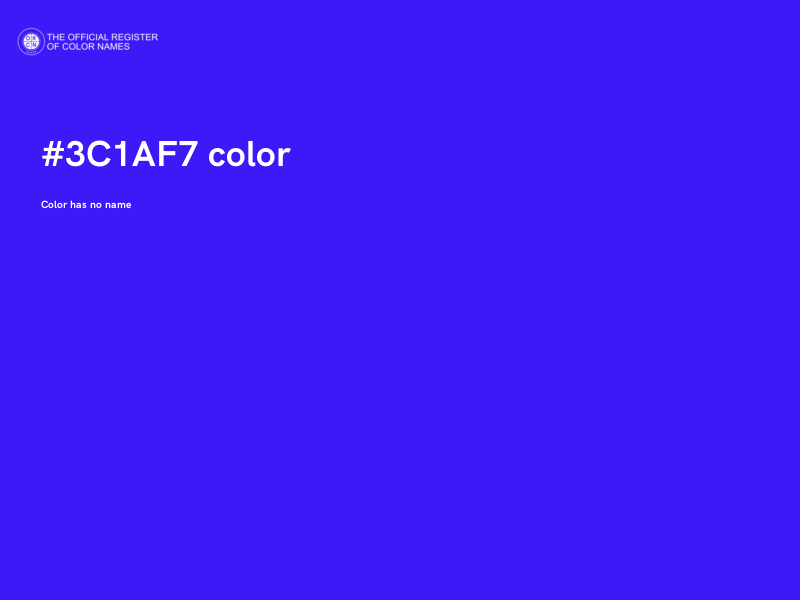 #3C1AF7 color image