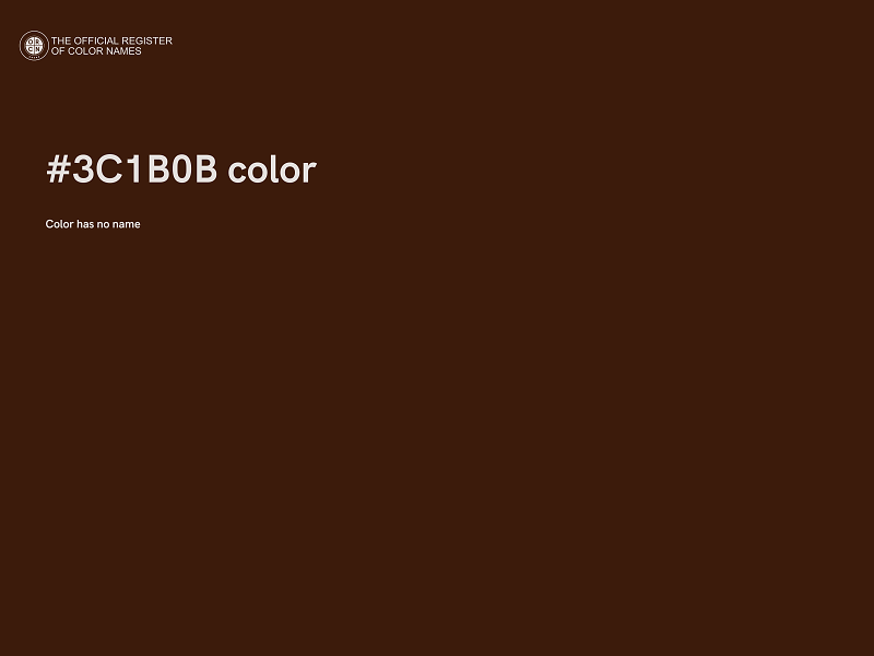 #3C1B0B color image