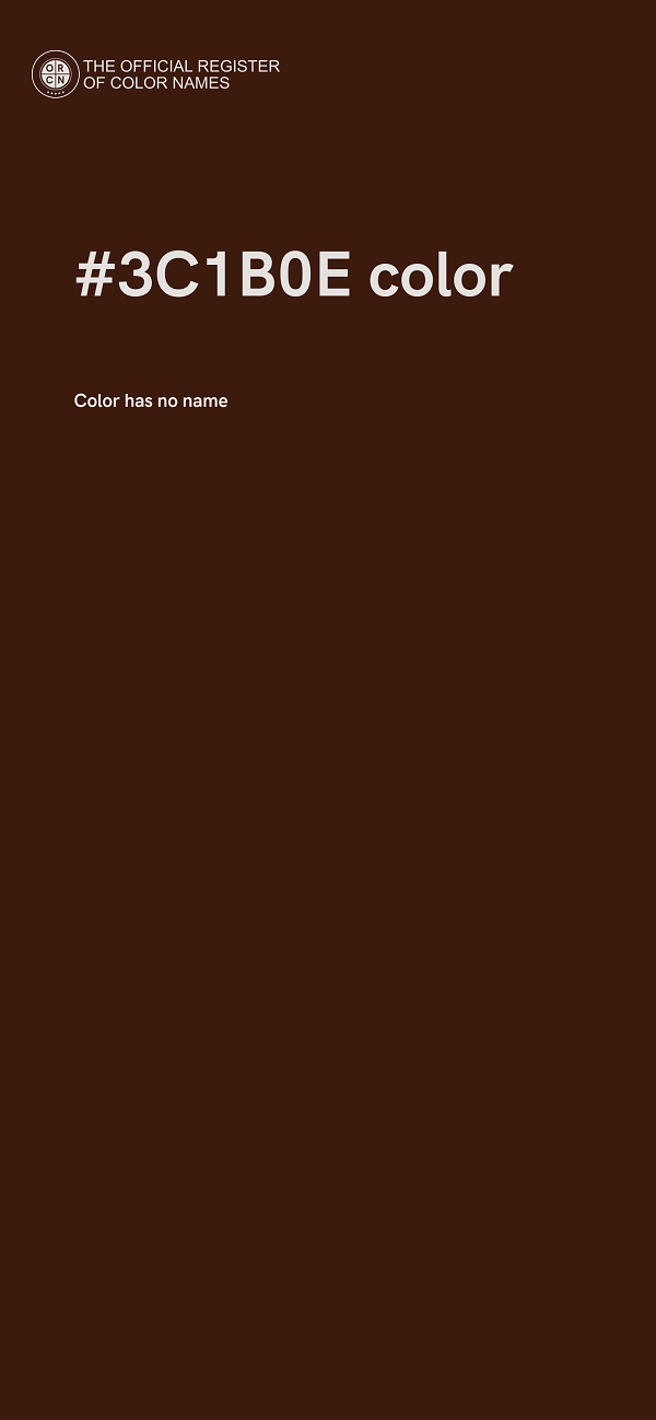 #3C1B0E color image