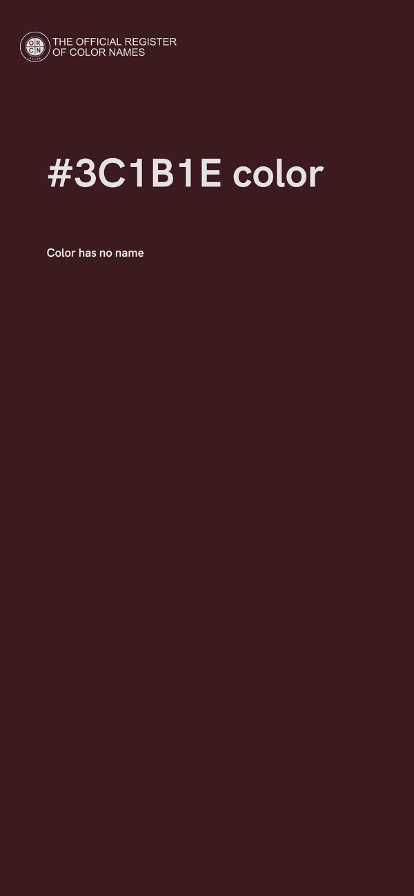 #3C1B1E color image