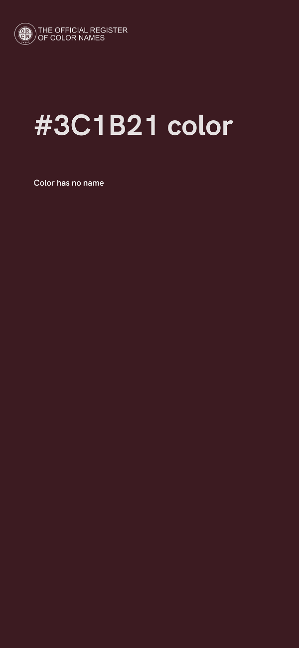 #3C1B21 color image