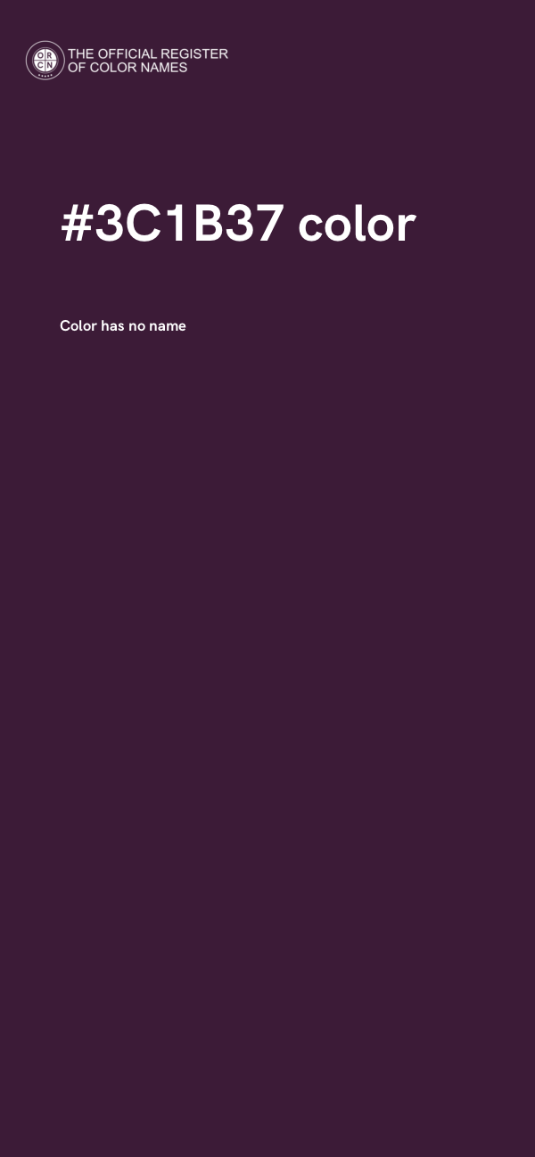 #3C1B37 color image
