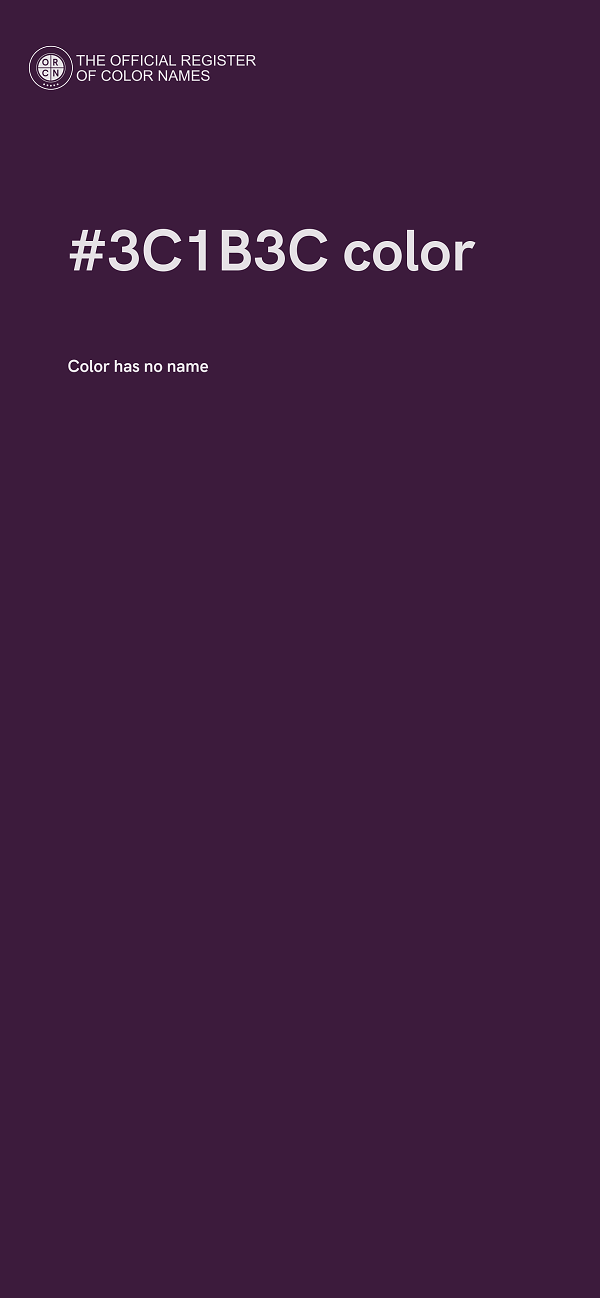 #3C1B3C color image