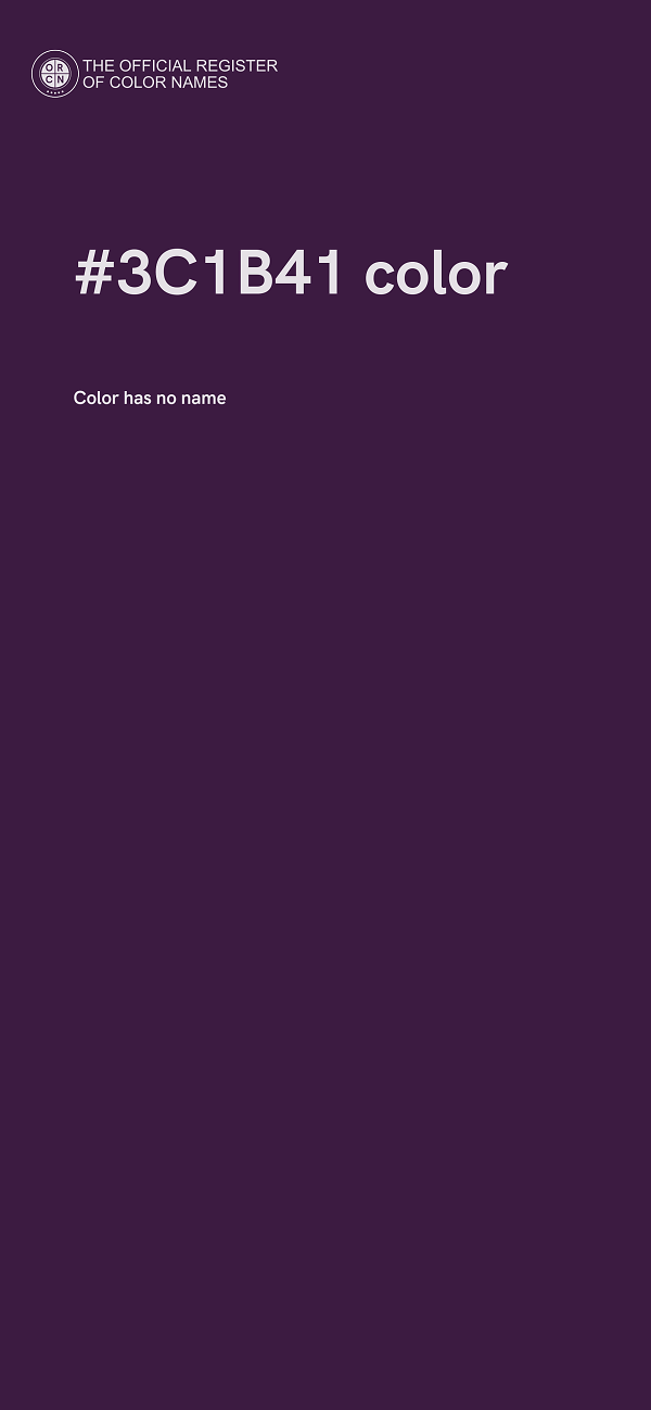 #3C1B41 color image