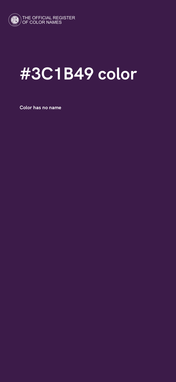 #3C1B49 color image