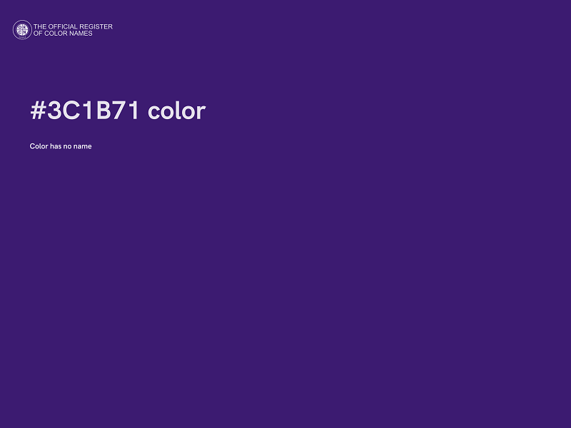 #3C1B71 color image