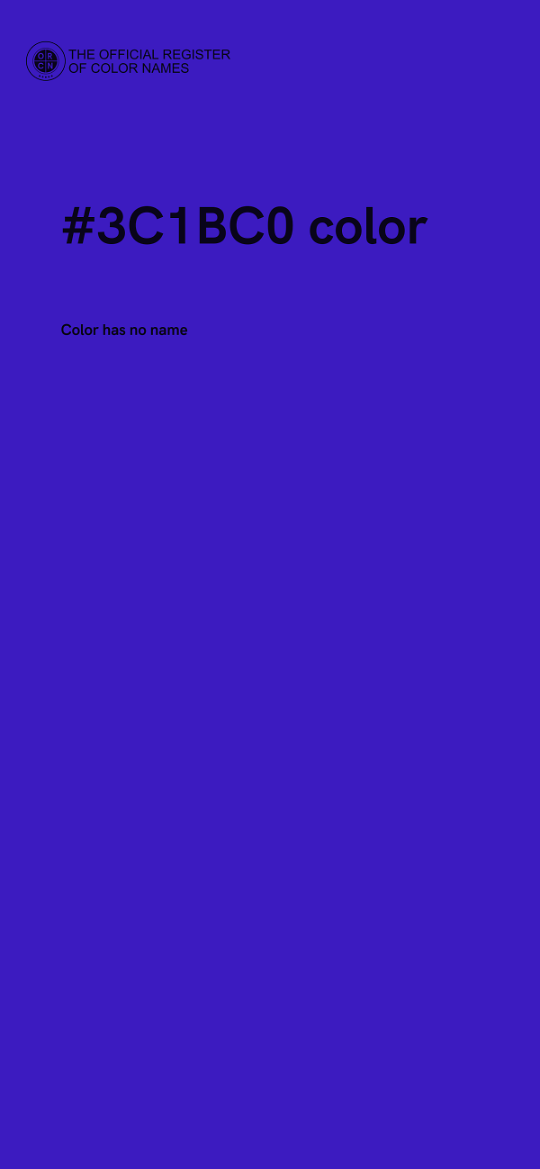 #3C1BC0 color image