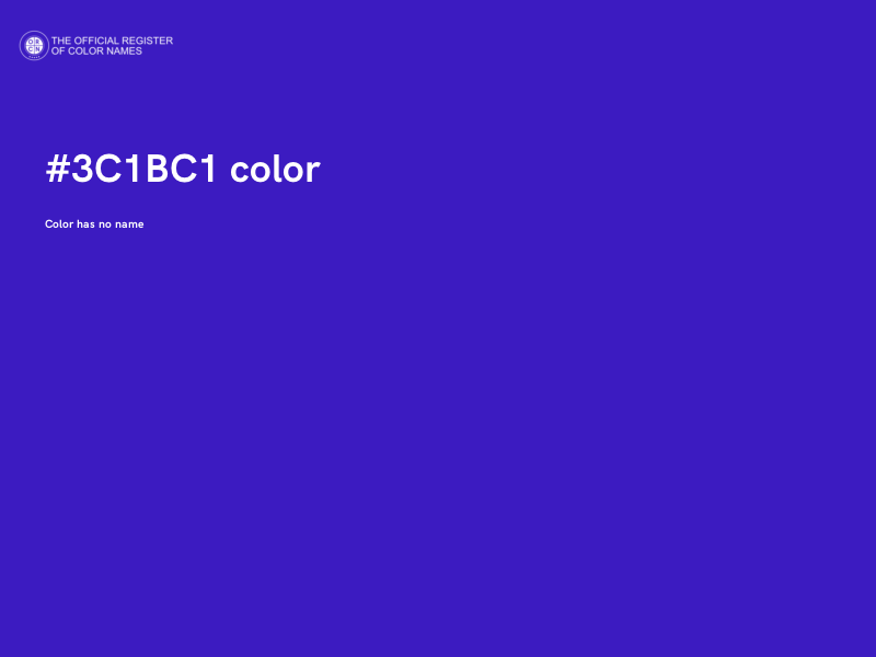 #3C1BC1 color image