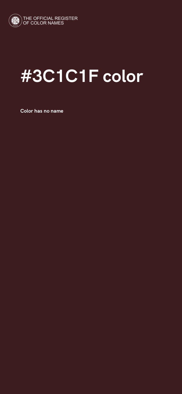 #3C1C1F color image