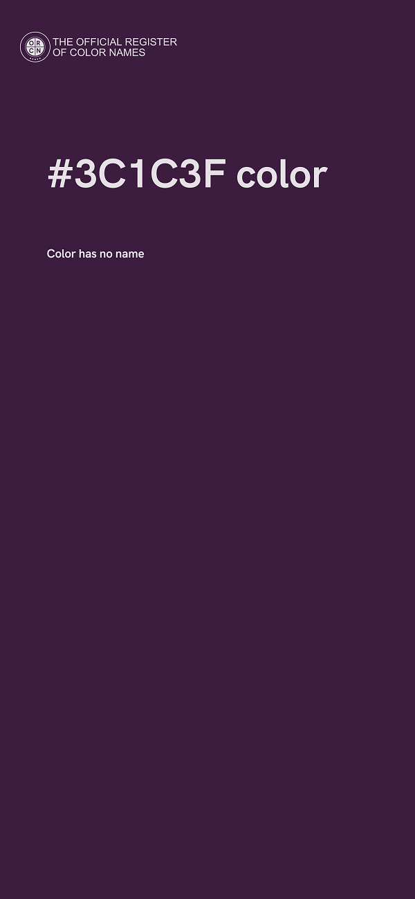 #3C1C3F color image