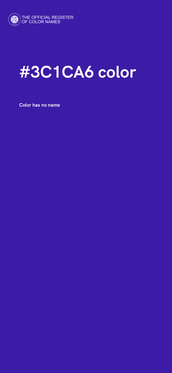 #3C1CA6 color image