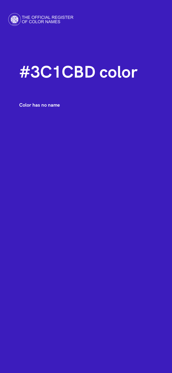 #3C1CBD color image