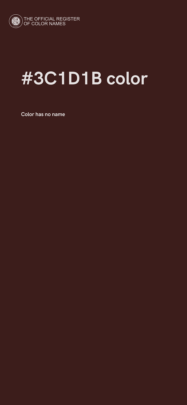 #3C1D1B color image