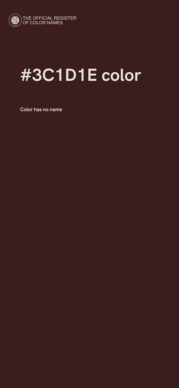 #3C1D1E color image